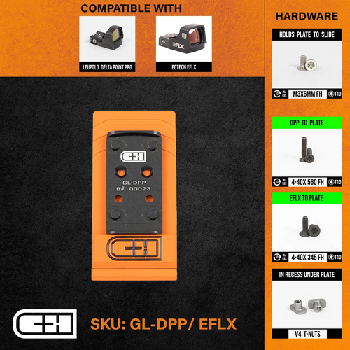 Optics Adapter Plate - For Glock MOS V4 MIL/LEO