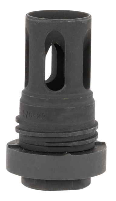 Yankee Hill 431524A Mini QD Flash Hider Black Phosphate Steel with 5/8"-24 tpi Threads & 2.13" OAL for 5.56x45mm NATO AR-Platform