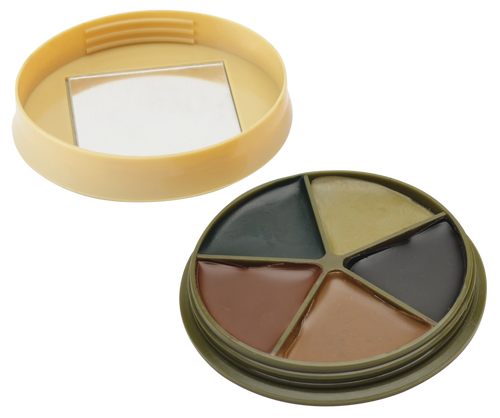 HME CMOFP5 Camo Face Paint Kit Black/Brown/Green/Sand/Light Green