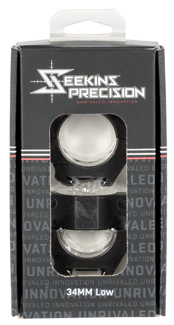 Seekins Precision 0010630002 Scope Rings  Matte Black 34mm Low