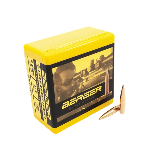 Berger Bullets 6.5 mm 140 Grain Long Range BT Target Bullets 100 Count