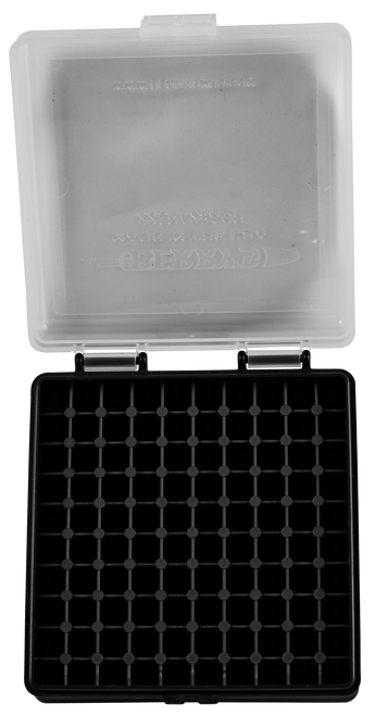 Berry's 63600 Ammo Box  22LR Clear/Black Polypropylene 100rd