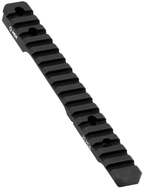 Mdt Sporting Goods Inc 102189BLK Picatinny Scope Rail  Black Anodized Aluminum 11" Long Fits Howa 1500 Short Action, 20 MOA