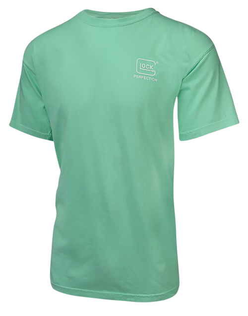 Glock AA75138 Crossover  Turquoise Cotton Short Sleeve Medium