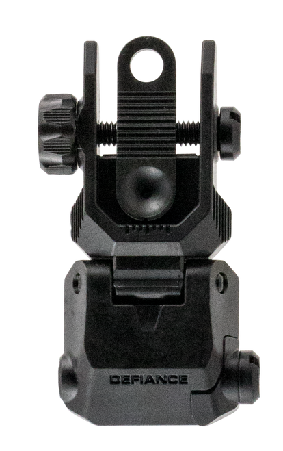 Kriss USA DARSBL00 Defiance Rear Flip-Up Black AR-15 Low Profile Steel