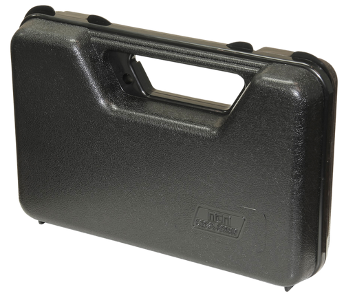 MTM Case-Gard 803R Single Handgun Case  made of Polypropylene w/ Black Finish Foam Padding Hinge & Latches 9" x 5.60" x 2" Interior Dimensions