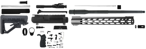 TacFire SSRK308LPK18BN AR Build Kit Rifle 308 Win AR-10 Black Nitride Aluminum 5/8"-24 tpi *Sports South Exclusive.