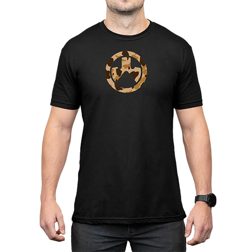 Magpul MAG1527-001-L Raider Camo Icon CVC  Black Cotton/Polyester Short Sleeve Large