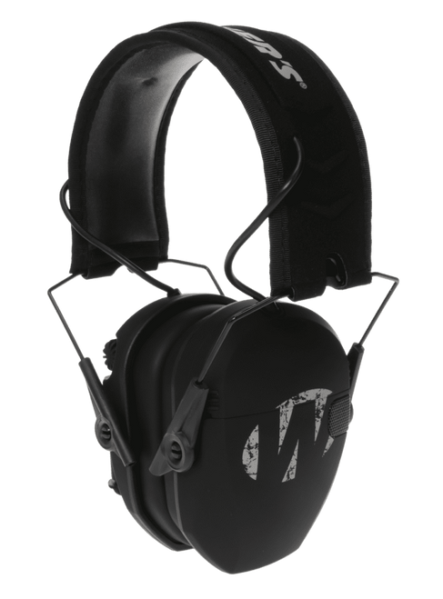 Walker's GWPRSEMFS Razor Slim Electronic Freedom Muff 23 dB Over the Head Black w/Distressed Walker's Logo Polymer