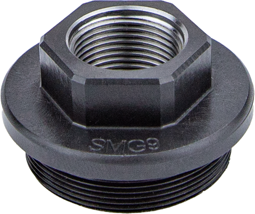 Kgm Suppressors A-SMG9-DTA-S-1 SMG9 Direct Thread Adapter Black Nitride Steel 1/2"x28 Threads