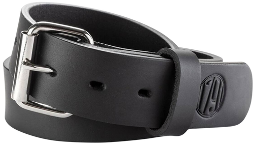 1791 Gunleather BLT013236SBLA 01  Gun Belt Stealth Black Leather 32/36 1.50" Wide Buckle Closure