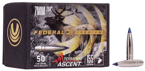 Federal PB284TA1 Premium Terminal Ascent Component 7mm 155gr 50 Per Box/4 Case