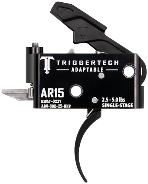 TriggerTech AR0SBB25NNP Adaptable  Pro Curved Single-Stage 2.5-5.0 lbs Adjustable for AR-15