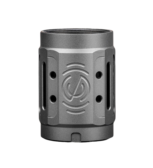 SilencerCo AC5447 Alpha MAAD Brake 2.0 Black Anodized Aluminum 2" OAL 1.45" Diameter