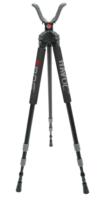 Bog-Pod 1100479 Havoc  Tripod made of Black Finish Aluminum with Foam Grip, Rubber Feet, 360 Degree Pan & 22-50" Vertical Adjustment