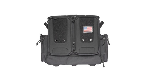Tactical Rolling Range Bag - Holds 10 Handguns