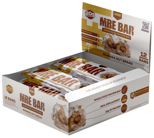 Redcon1 RC1MREBBNB12 MRE Protein Bar Banana Nut Bread 12 Pack