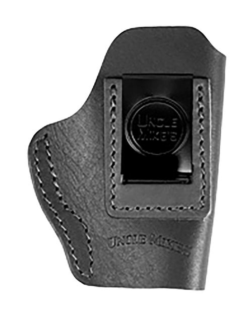 Uncle Mikes-leather(1791) UMIWB1MBLA Inside the Waistband  IWB Size 01 Matte Black Leather Belt Clip Fits Walther PPK Right Hand