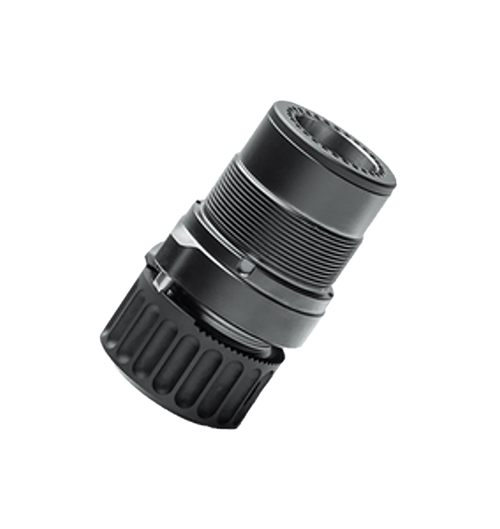 B&T Firearms SD-145504 HUB Adapter  7.62 Black Titanium/Stainless Steel