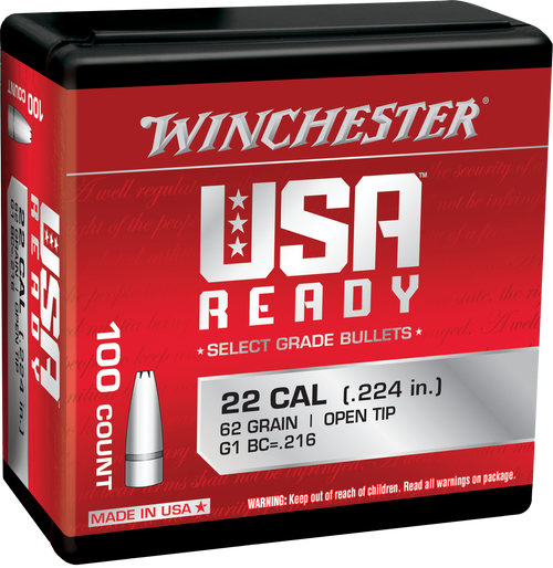 Winchester Ammo WBR22462 Centerfire Rifle  224Valkyrie 62gr Open Tip 100 Per Box/10 Case