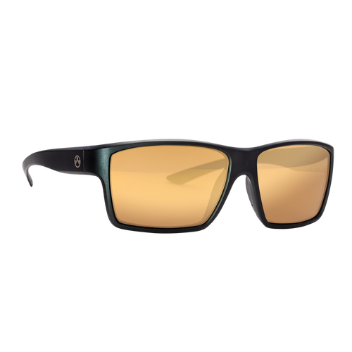 Magpul MAG1147-1-001-2030 Explorer Eyewear Adult Bronze Gold Mirror Lens Polycarbonate Black Frame
