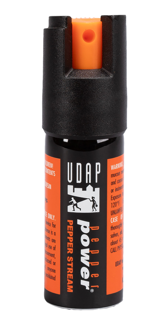 UDAP 2VC Pepper Spray Stream 11g OC Pepper Range 10 ft .4 oz