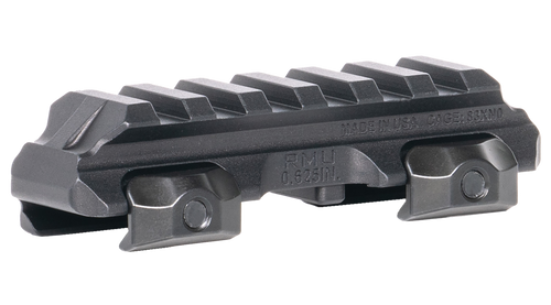 Reptilia LLC 100271 RMU Mount 6 Slot Black 7075-T6 Aluminum Mil-Spec 1913 Picatinny Rail Mount