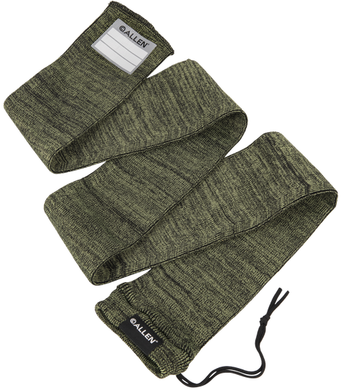 Allen 13171 Stretch Knit Gun Sock Green Silicone-Treated Knit w/Custom ID Labeling Holds Rifles with Scope or Shotguns 52" L x 3.75" W Interior Dimensions