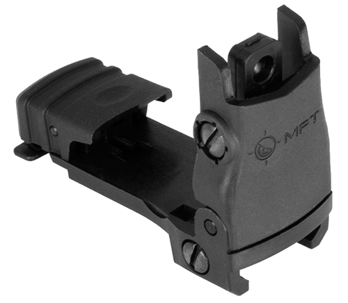 Mission First Tactical BUPSWR Flip Up Rear Sight  Black Folding AR-Platform