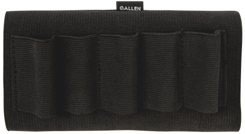 Allen 205 Shotgun Shell Holder  Black Elastic 5rd Shotgun Buttstock Mount
