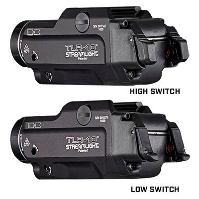 Streamlight TLR-10 Gun Light with Red Laser and Rear Switch Options 1000 Lumens