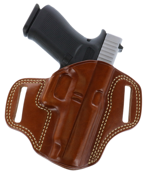 Galco CM880 Combat Master  OWB Tan Leather Belt Slide Fits Springfield XDM 4.5" Right Hand