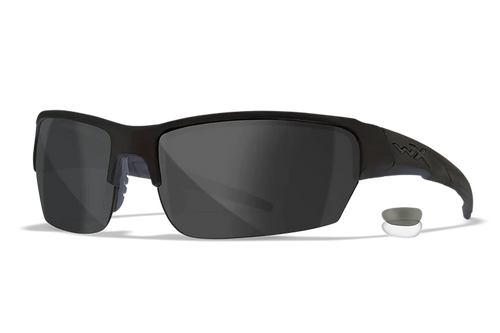 Wiley X CHSAI07 SAINT  S/M Smoke Gray/Clear Lens Polycarbonate Matte Black Frame