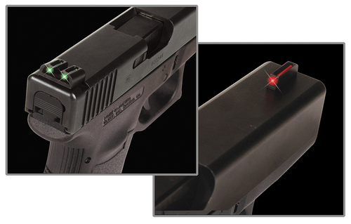 TruGlo TG131G1 Fiber-Optic  Red/Fiber Optic Front Sight-Green/Fiber Optic Rear Sight Glock 17/17L/19