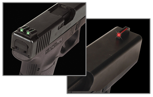 TruGlo TG131G1 Fiber-Optic  Red/Fiber Optic Front Sight-Green/Fiber Optic Rear Sight Glock 17/17L/19