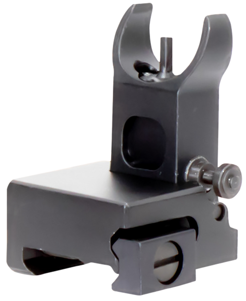 Aim Sports MT200 AR Low Profile Front Flip Up Sight  Black Anodized Low Profile for AR-15