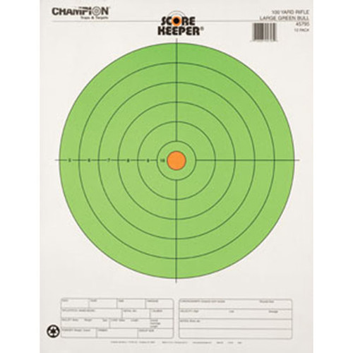 CHAMP 100YD LARGE GREEN BULL 12PK