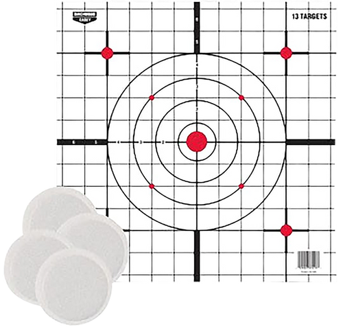 Birchwood Casey BC-37216T EZE-Scorer Thermal Targets Thermal Sight-In Hanging Paper 12" x 12" Black/Red/White