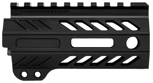 Angstadt Arms AA004HGMLT Ultra Light Handguard  made of Aluminum with Black Anodized Finish, M-LOK Style, Picatinny Rail & 4" OAL for AR-15 Includes Hardware