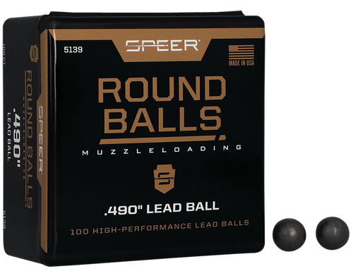 Speer 5139 Lead Balls  50Cal Lead Ball 176gr 100 Per Box/5 Case