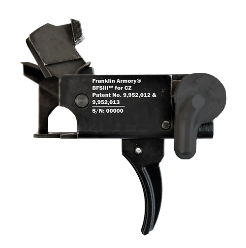 Franklin Armory 0650000BLK  BFSIII Black Curved Fits CZ Scorpion Style Ambidextrous