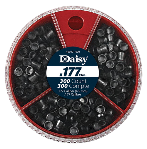Daisy 987781406 Dial-A-Pellet Premium 177 Lead Flat Nose Pointed Hollow Point 300/Tin