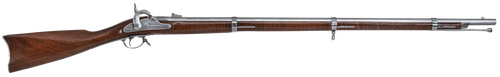 Traditions R186100 1861 Springfield  58 Cal Percussion 40" Stainless Round Barrel, Oiled Walnut Stock, Fixed Front Sight, Adjustable Rear Sight