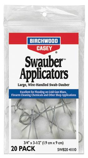 Birchwood Casey Swauber Applicators Poly-Bag 20/pk