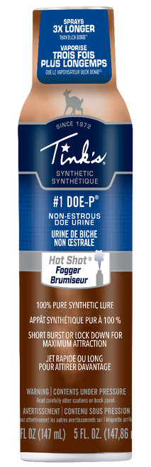 Tinks W5272BL #1 Doe-P Synthetic Deer Attractant Doe Urine Scent 5 oz Aerosol