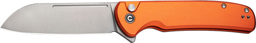 ORANGE ALUMINUM/SATIN BTTN LKCIVIVI KNIFE CHEVALIER II 3.4" 