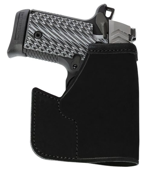 Galco PRO648B Pocket Protector  Black Steerhide Fits S&W Bodyguard 2.0 Ambidextrous