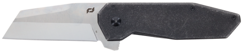 Schrade 1136251 Slyte  3" Folding Plain Satin D2 Steel Blade 4.50" Dark Stonewash Stainless Steel Handle