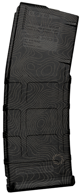 Weapon Works 228053 PMAG GEN M2 MOE 30rd Fits AR/M4 Laser Topo Polymer