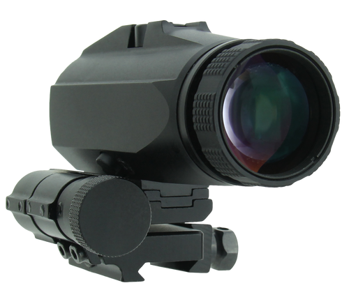 TacFire RDX3MB Flip to Side 3X Red Dot Magnifier  Black Anodized 3x 30 mm